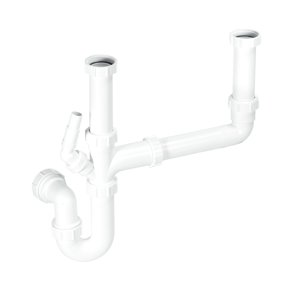 McAlpine 1 1/2" Double Bowl Sink Kit SK2