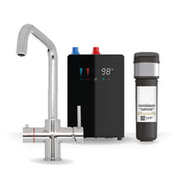 Brewmaster 4 in 1 Boiling Water and Filtered Water Tap Square Brushed Copper