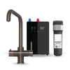 Brewmaster 4 in 1 Boiling Water and Filtered Water Tap Square Brushed Copper