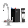 Brewmaster 4 in 1 Boiling Water and Filtered Water Tap Swan Chrome