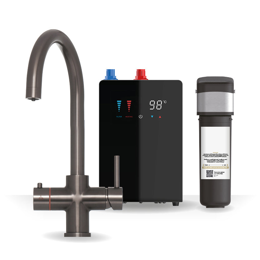 Brewmaster 4 in 1 Boiling Water and Filtered Water Tap Swan Chrome