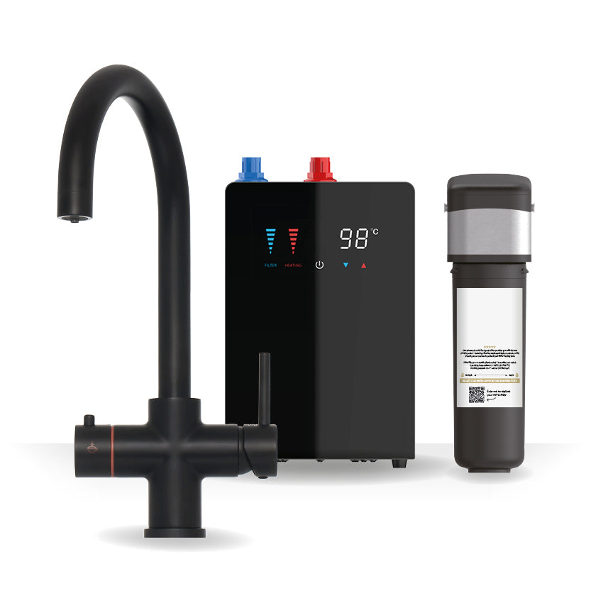Brewmaster 4 in 1 Boiling Water and Filtered Water Tap Swan Chrome