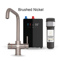 4 in 1 Boiling Water and Filtered Water Tap Square Brushed Nickel