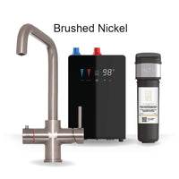 4 in 1 Boiling Water and Filtered Water Tap Square Gunmetal