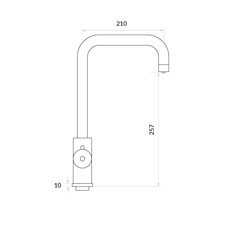 INTU 4 in 1 Boiling Water and Filtered Water Tap Square Brushed Nickel