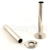 Brushed Nickel Pipe And Collar Set - Pair