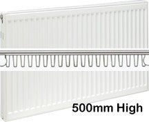 500mm High Single Panel Single Convector