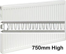 750mm High Double Panel Single Convector