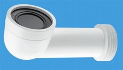 4"/110mm 90? Bend Adjustable Length Rigid WC Connector WC-CON8 7740