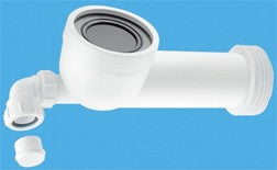 4"/110mm 90° Bend Adjustable Length Rigid WC Connector With Vent Boss WC-CON8V 7744