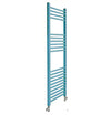 Light Blue Coloured FLAT Heated Towel Rail