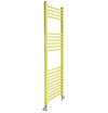 Yellow Coloured FLAT Heated Towel Rail