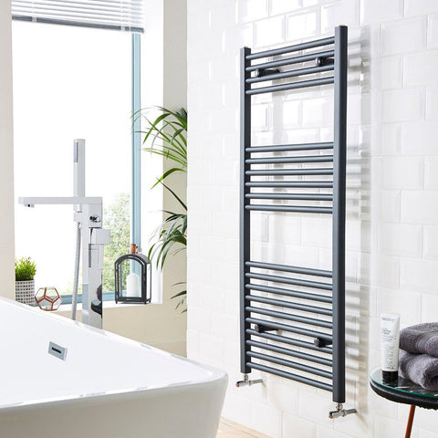 Titan Anthracite Towel Rail 1000mm High x 400, 500, 600mm Widths Available