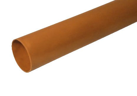 110mm X 3mtr Plain Ended Drainage Pipe