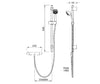 Deva Vista Thermostatic Bar Shower and Riser Rail Kit