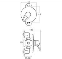 Lace Manual Exposed / Concealed Shower Valve