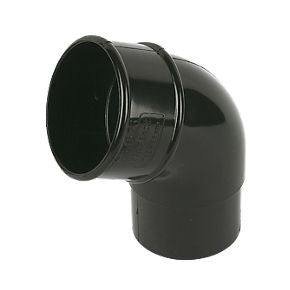 68mm X 92.5* Round Downpipe Offset Bend (Black)