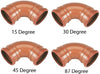 110mm 87.5* Double Socket Drainage Bend