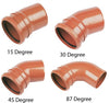 110mm 87* Single Socket Drainage Bend