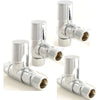 Modern Chrome Valve Angled (Each)